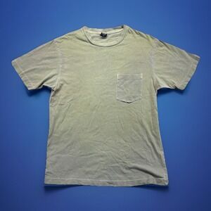 Vintage Gap Sun Faded Blank Pocket T-Shirt Men's Size XS Small Worn Green